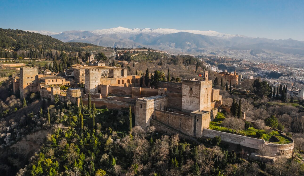 Aerial view of Alhambra Fortress