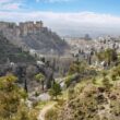 View of Granada city from Sacromonte Abbey, Spain